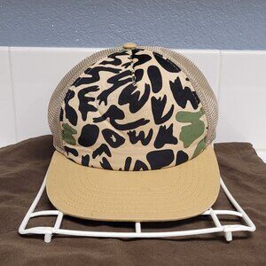Stussy Camo Print Tan and Black Hat